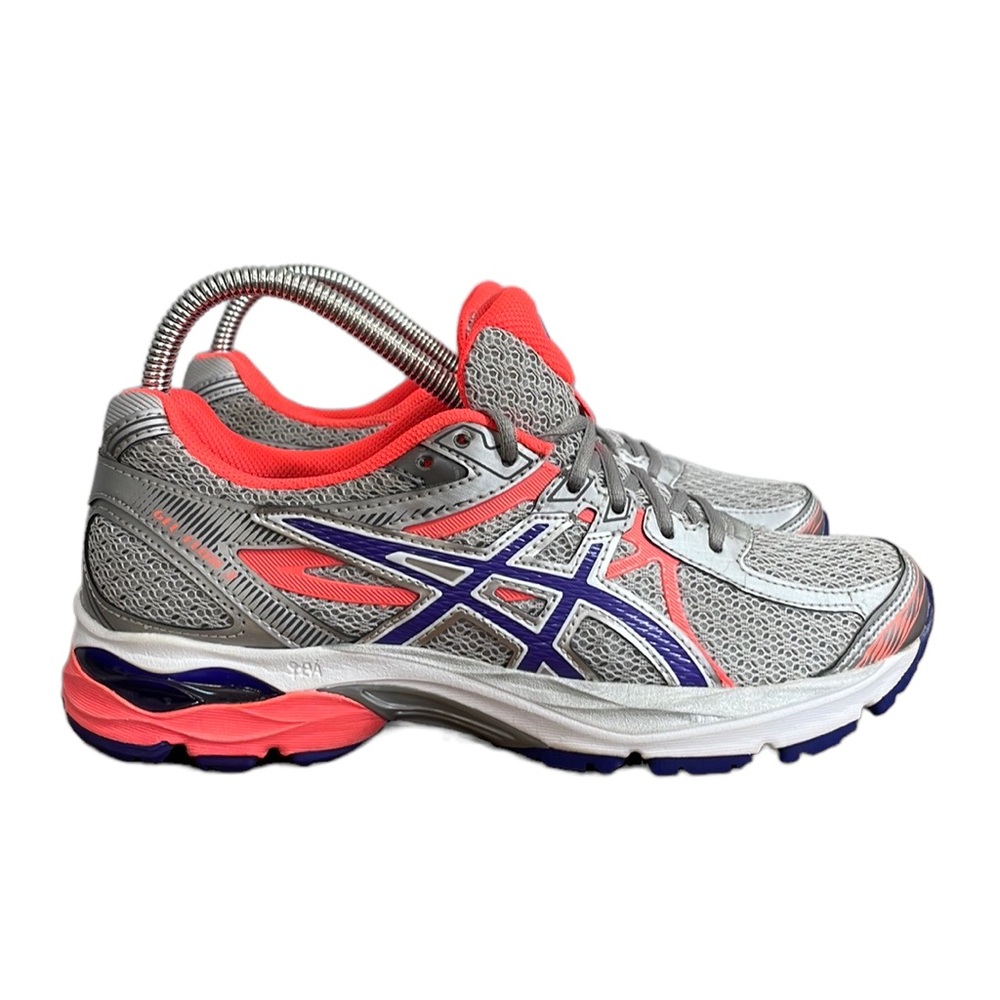 ASICS GEL-FLUX 3 SILVER-PEACH-PURPLE ATHLETIC RUNNING SHOES